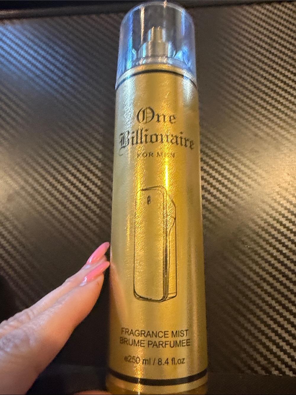 One Billionaire For Men Fragrance Mist - Gold Bottle NWT spray cologne NWT